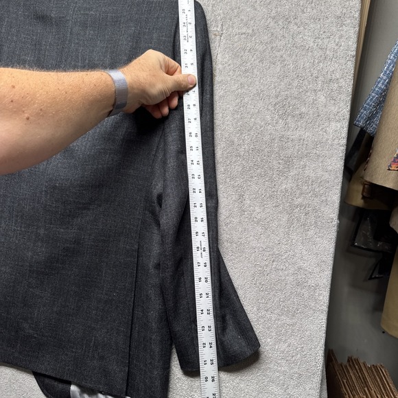 Jack Victor Gray Bamboo Wool Blend Blazer 42R Two Button Sport Coat Classic Fit - Picture 11 of 12